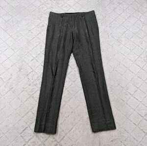 J. Lindeberg Pants Men's 48 US 32 Green Olive Paulie Summer Tweed Linen Slim Fit